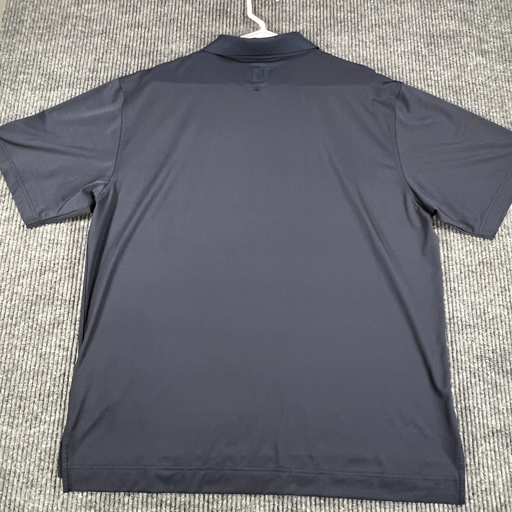 FootJoy‎ Polo Shirt Mens Large Blue Short Sleeve Golf Casual Outdoor Lightweight - Picture 11 of 12